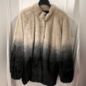 Faux fur coat